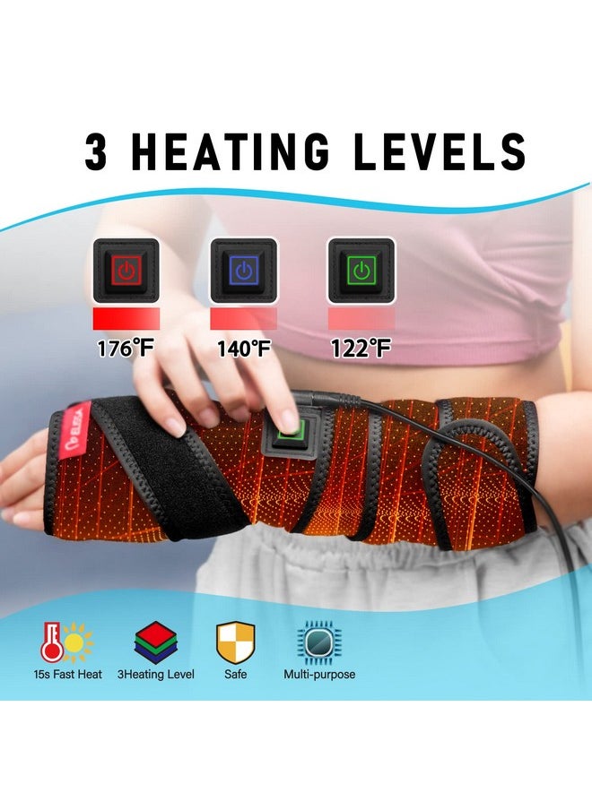 Hand Arm Heating Pad for Pain Relief, Large Heat Areas for Joints Pain Soreness,Heated Wrap for Wrist Ankle Elbow Knee and Leg,2 Hrs Auto-Off 3 Heat Settings,78.7 Extension Cord Black - pzsku/Z8DDC76BB70FF4E1CFF46Z/45/_/1736426750/c8f6b909-aa5c-4c26-8445-37adaea39b33