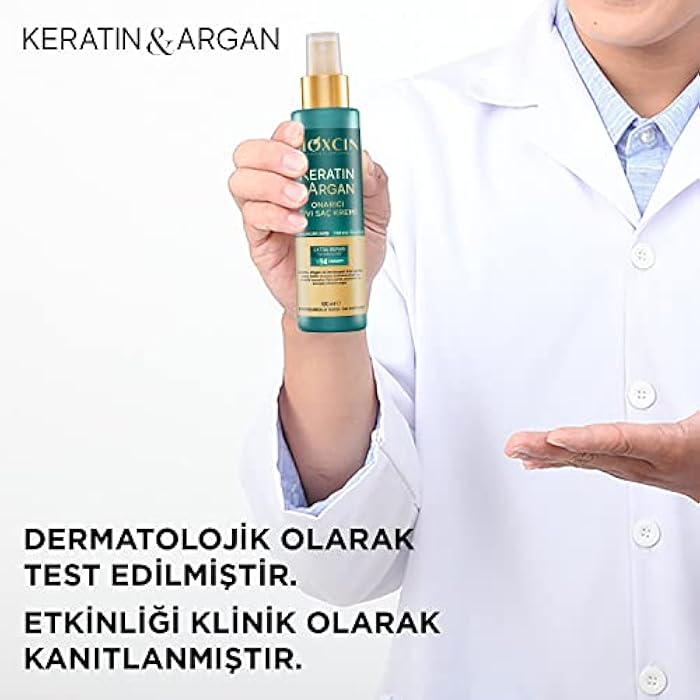 BIOXCIN Keratin & Argan Repair Liquid Hair Care Cream 150 ml for Worn and Damaged Hair - Image 5