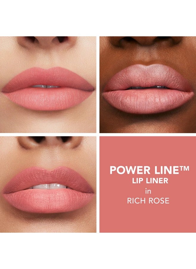 بوكسوم قلم تحديد الشفاه Power Line Plumping Lip Liner يدوم طويلاً وقابل للسحب ومرطب بالببتيدات وفيتامين E للحصول على ممتلئ الجسم ولم يتم الإساءة إلى الحيوانات لتصنيعه.  - Image 3