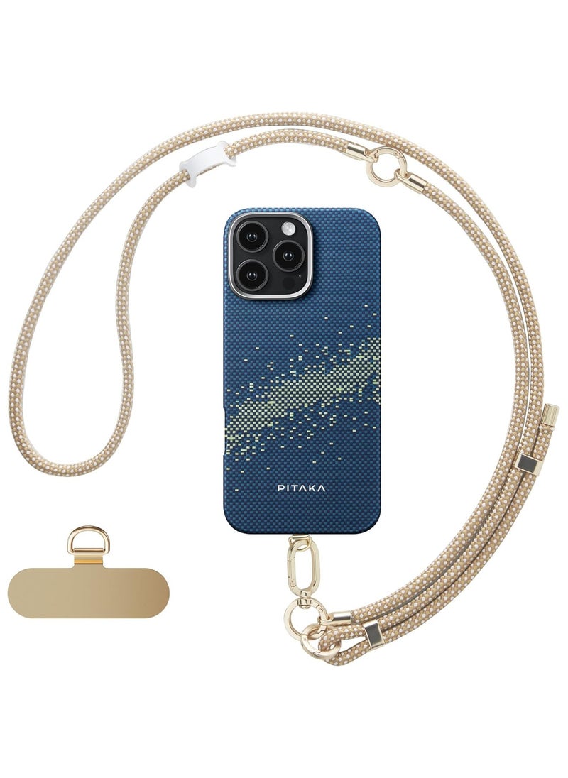 PITAKA pitaka 1 to 3 Phone Strap , Adjustable Phone Strap with 3 Wearing Styles,Multifuctional Phone Strap Crossbody, Phone Wrist Strap, and Phone Neck Lanyard - Canyon Yellow  - Image 1