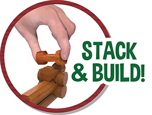 Basic Fun Lincoln Logs – Fun On The Farm - 102 Parts - Real Wood Logs - Ages 3+ - Image 4