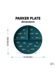 Simple Modern Disney Silicone Plate For Baby And Toddler ; Divided And Microwave Safe Plates For Kids ; Parker Collection ; Princess Rainbows  - Image 3