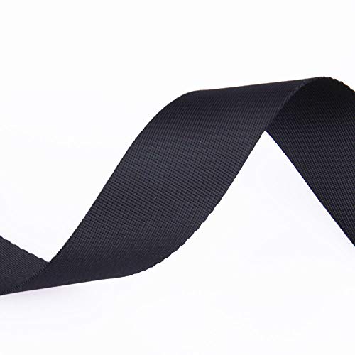 GGZZ Flat Nylon Webbing Strap, 1 Roll 10 Yards 2 Inch Wide Polypropylene Heavy Straps for Bags, Canoe Seat, Slings, Outdoor Climbing and DIY Making Luggage Strap, Pet Collar, Backpack Repairing (Black) - Image 3
