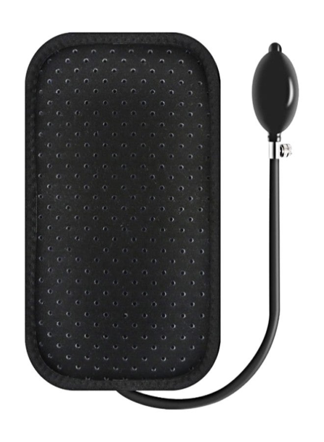 بي اكس تي وسادة دعم قطنية قابلة للنفخ للسرير والكرسي والسيارة والاستخدام المنزلي، دعامة خصر هوائية، ملحق حزام هوائي لشد أسفل الظهر لتخفيف آلام أسفل الظهر، مع مضخة هواء - Image 1