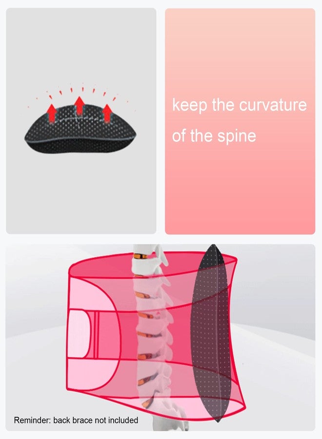 بي اكس تي وسادة دعم قطنية قابلة للنفخ للسرير والكرسي والسيارة والاستخدام المنزلي، دعامة خصر هوائية، ملحق حزام هوائي لشد أسفل الظهر لتخفيف آلام أسفل الظهر، مع مضخة هواء - Image 2