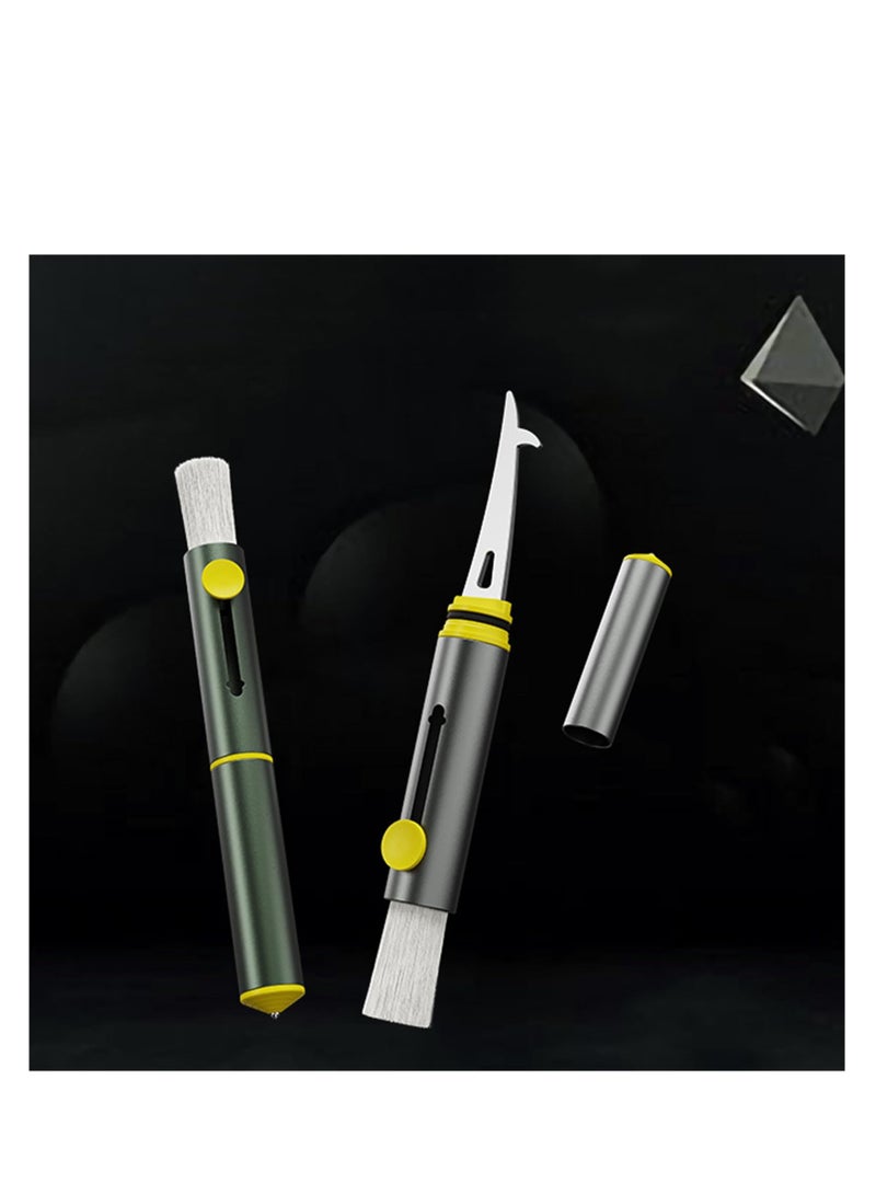 Compact Auto Detailing Brush for Car Cleaning, Scratch-Free Wet & Dry Use, Streak-Free Finish, Ideal for Interiors, Air Vents, Engine Bay, Dashboard, Seats, and Wheels. - Image 5