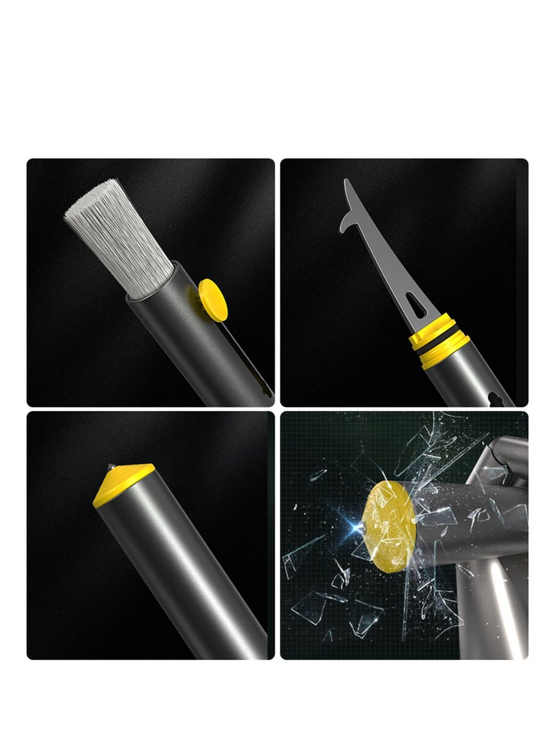 Compact Auto Detailing Brush for Car Cleaning, Scratch-Free Wet & Dry Use, Streak-Free Finish, Ideal for Interiors, Air Vents, Engine Bay, Dashboard, Seats, and Wheels. - Image 4