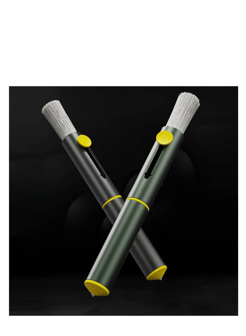 Compact Auto Detailing Brush for Car Cleaning, Scratch-Free Wet & Dry Use, Streak-Free Finish, Ideal for Interiors, Air Vents, Engine Bay, Dashboard, Seats, and Wheels. - Image 2