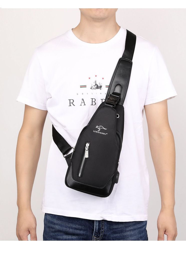 DubaiGallery Waterproof Motorcycle Bag Password Anti-Theft Chest Bag Men's Bag Shoulder Bag Sports Waist Bag Leisure Multi-Functional Bag - Image 2