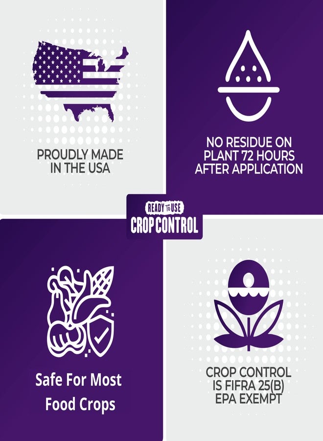 Trifecta Crop Control Ready to Use Maximum Strength Natural Pesticide, Fungicide, Miticide, Insecticide, Help Defeat Spider Mites, Powdery Mildew, Botrytis and Mold on Plants 32 OZ Size - Image 4