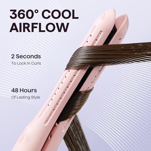Wavytalk 0.65" Pencil Flat Iron, Cool Curl Pencil, Small Airflow Styler and Straightener for Short Hair, Pixie Cut and Edges, Curling Iron for Short Hair with 360º Cool Airflow for Long-Lasting Hold - Image 4