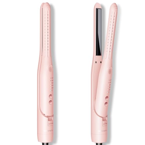 Wavytalk 0.65" Pencil Flat Iron, Cool Curl Pencil, Small Airflow Styler and Straightener for Short Hair, Pixie Cut and Edges, Curling Iron for Short Hair with 360º Cool Airflow for Long-Lasting Hold - Image 1