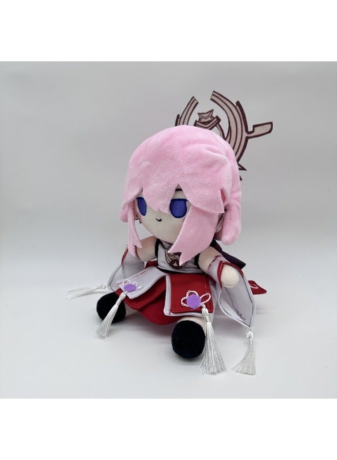 general Yae Miko Dress Up Plush Eight-fold God Child Doll Plush Toy Doll the best Gift for family and friends  - Image 2