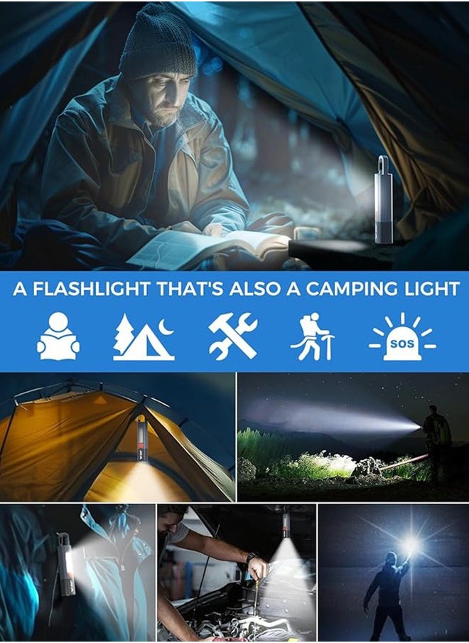 Generic - Camping Light Multifunctional flashlight that integrates Torch light rechargeable camping light  reading light  flashlight - Image 1
