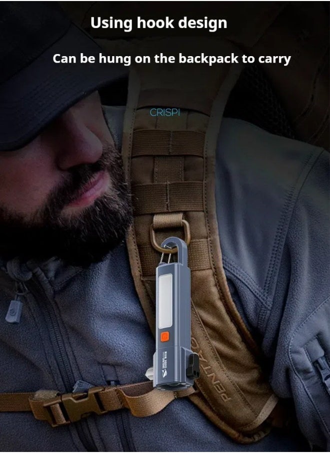 Generic - Camping Light Multifunctional flashlight that integrates Torch light rechargeable camping light  reading light  flashlight - Image 1