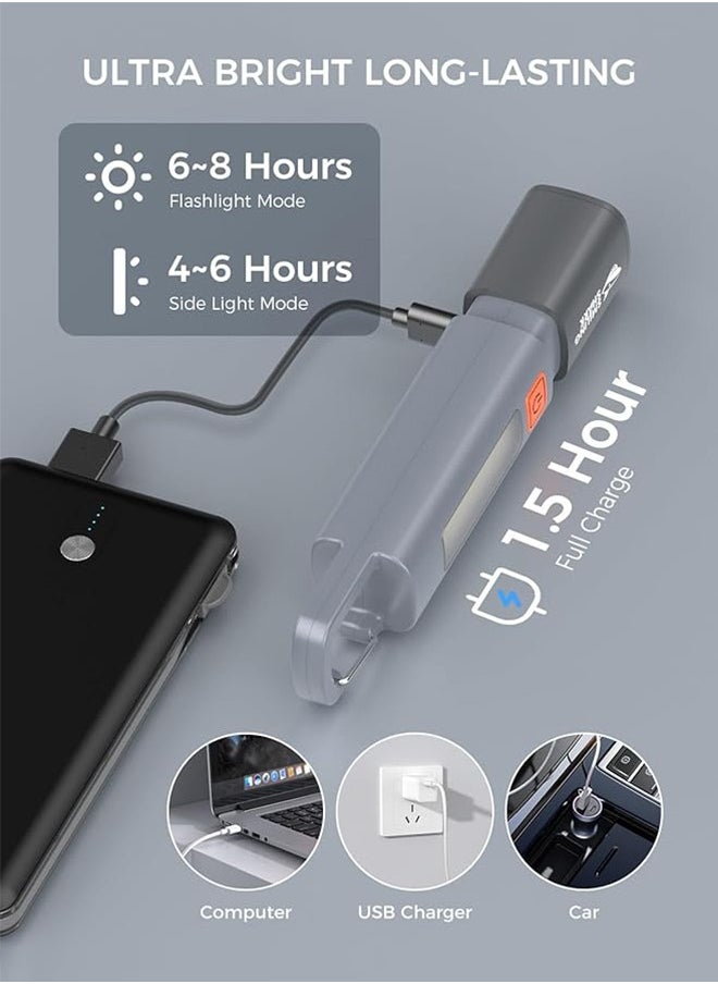 Generic - Camping Light Multifunctional flashlight that integrates Torch light rechargeable camping light  reading light  flashlight - Image 1