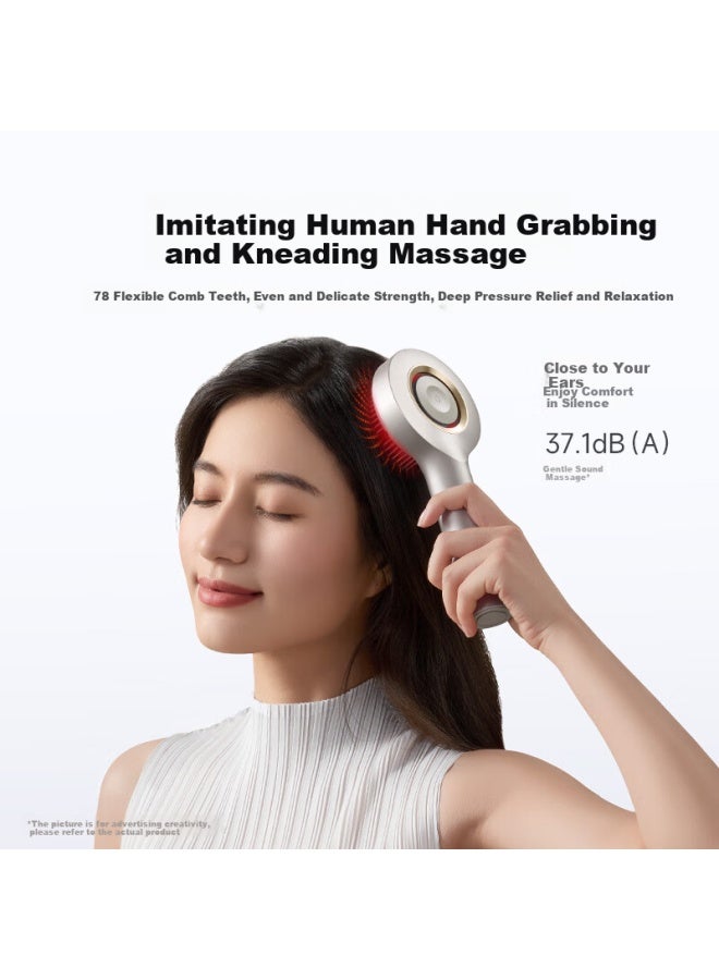 Mijia Head Massager, Red Light Nourishing Massage Comb, Graphene Temperature-sensitive Intelligent Electric Scalp Massage Device, New Year Gift, Birthday Present For Boyfriend Or Girlfriend - Image 2