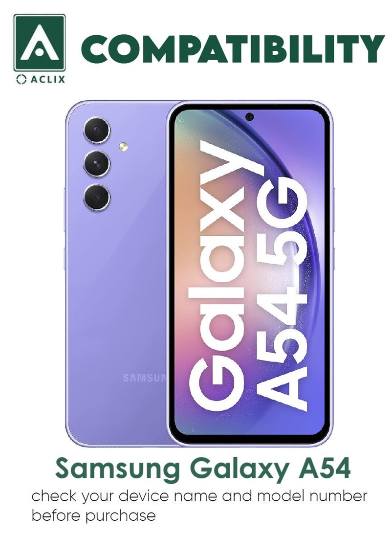 ACLIX 5 Pieces Antistatic ESD Dustproof Premium Quality High Definition Tempered Glass Screen Protector Designed For Samsung Galaxy A54 - Image 3