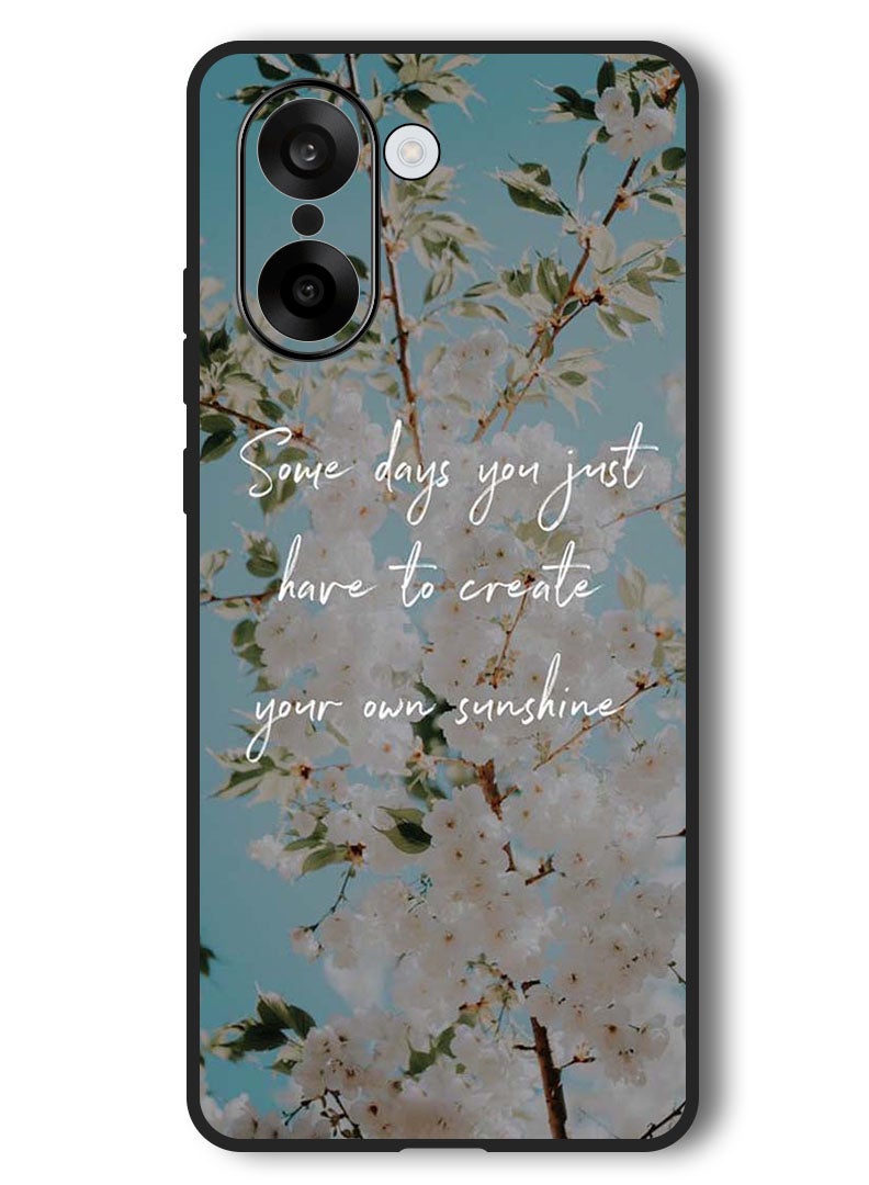 Theodor Case Compatible with OnePlus Nord CE 5 6.77 Inch Protection Shockproof Bumper Cover Create your sunshine - Image 1