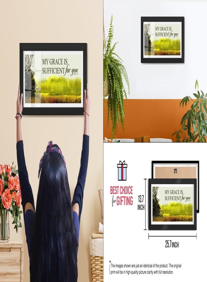Elben Creatives: My Grace is Sufficient for You. 2 Corinthians 12:9 Bible Verse Photo Frame, Home Decor - Image 2