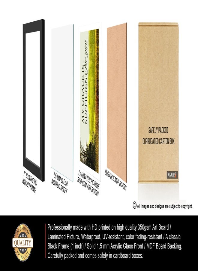 Elben Creatives: My Grace is Sufficient for You. 2 Corinthians 12:9 Bible Verse Photo Frame, Home Decor - Image 3