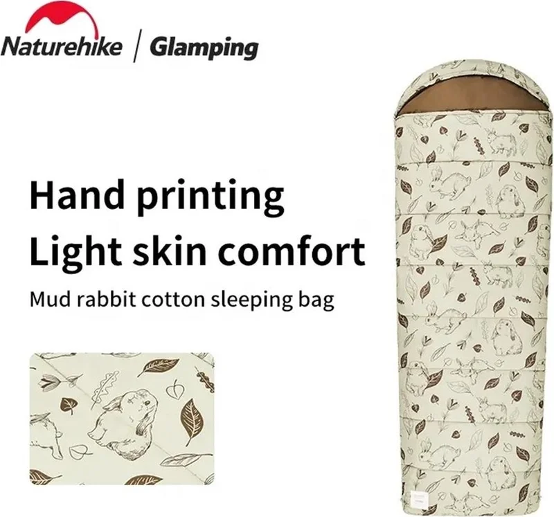 ناتشرهايك Cute Mud Rabbit MT400 Envelope Trazi Cotton Sleeping Bag -18°c