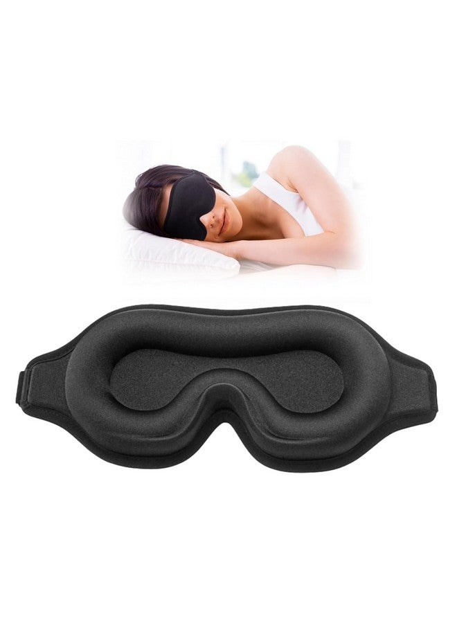 INSIME 3D Memory foam Sleeping Mask For Men Women Sleep Mask Blind Fold Eye Cover Pad For Travel | Night eye band eyemask patch Complete Blackout Sleeping Eye Mask | Eye Mask For Sleeping men - Image 1