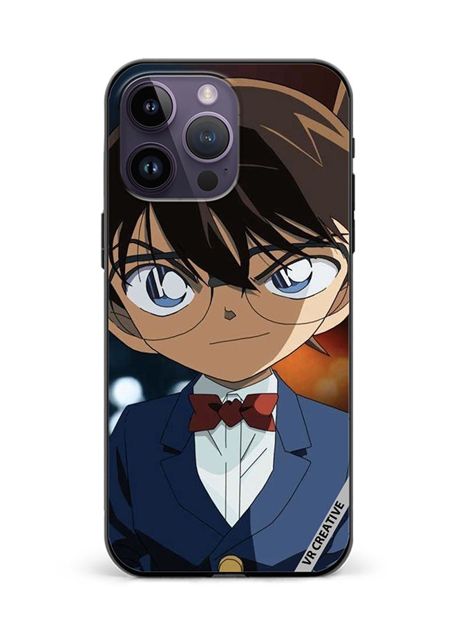 VR CREATIVE Protective Case Cover For Apple iPhone 15 Pro Detective Conan Character Design Multicolour - Image 1