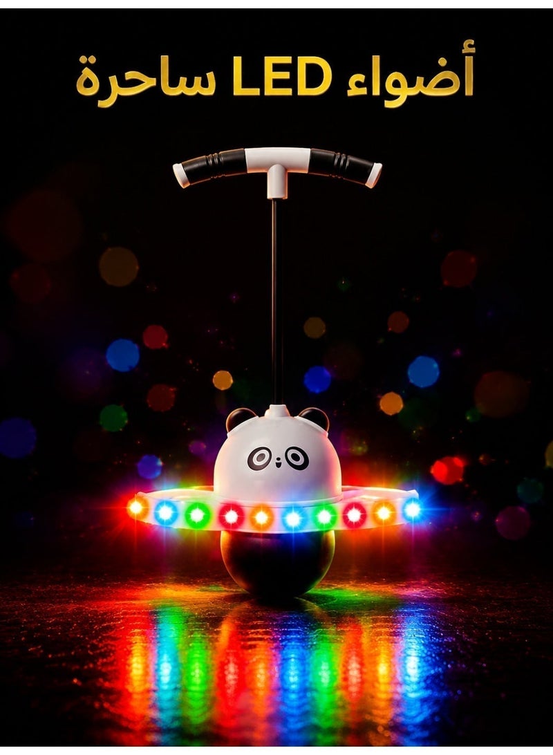 Upgraded Glowing Bouncy Ball for Kids – 400 lbs Weight Capacity, Safe Inflatable Jump Ball with Detachable Handle, Flashing LED Lights, Indoor Outdoor Fun Game - Image 4