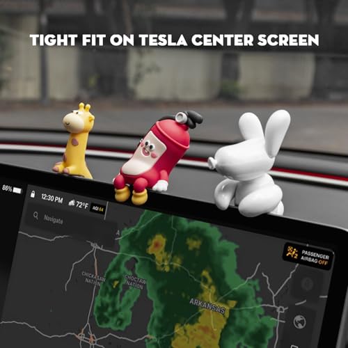 KUNIST 3PCS for Tesla Model Y 2026 Dog Mode Mini Screen Decoration Ornament Funny Decors Compatible with 2017-2026 Tesla Modle 3 and New Modle Y Juniper Accessories - Image 4