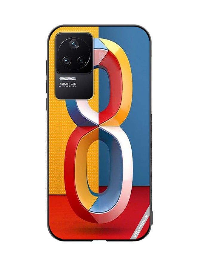VR CREATIVE Protective Case Cover For Xiaomi Redmi K50 Pro Number 8 Design Multicolour - Image 1
