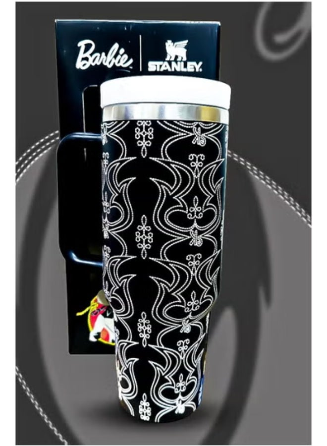 Stanley Stanley x Barbie 40oz Tumbler Limited Edition Stainless Steel Travel Mug with Reusable Straw | BPA Free, Eco Friendly & Dishwasher Safe | Leakproof FlowState Lid | Double Wall Insulation Keeps Drinks Hot for 16 Hours & Cold for 24 Hours | Slim Base Fits Most Car Cup Holders | Rugged Ergonomic Handle for Convenient Use at Home, Work, Travel or On the Go - Image 5