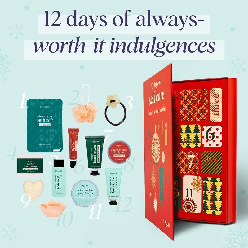 SpaLife "Fizzle All The Way" Bath Bomb Advent Calendar - 12 Days of Relaxation and Fun - Relaxing and Rejuvenating Bath Bombs - Perfect Christmas Holiday Gift Set - Image 2