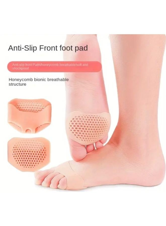 Generic 2 Pieces Non-Slip Super Soft Honeycomb Forefoot Pads Anti-Wear Foot Pads For High-heeled Shoes - Image 2