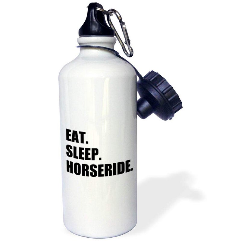 3dRose Eat Sleep Horserider Gifts-Horse Rider Ride Hobby Sports Water Bottle, 21 oz, Multicolor - Image 1