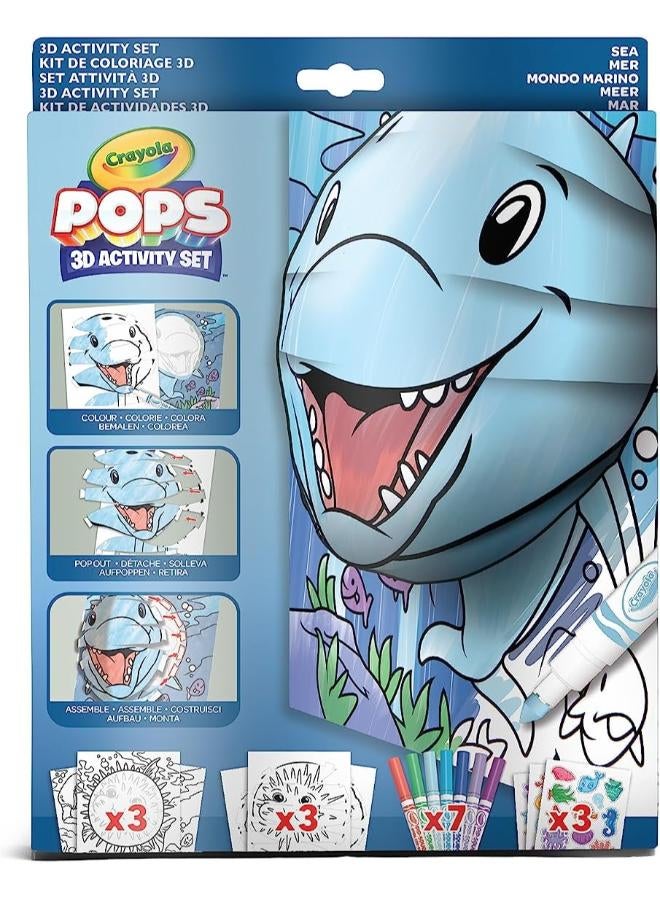 Crayola - Pops 3D Coloring Kit - Sea - Image 2