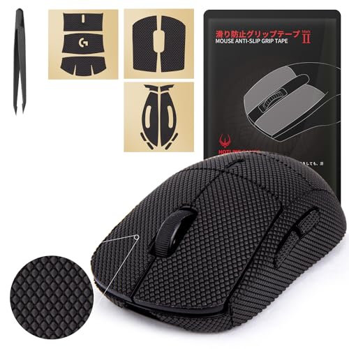 HOTLINE GAMES HOTLINEGAMES 2.0 Full Version Anti Slip Mouse Grip Tape Compatible with Logitech G Pro Wireless Gaming Mouse Skins, Sweat Resistant, Cut to Fit,Easy to Apply, Professional Mice Upgrade - Image 1