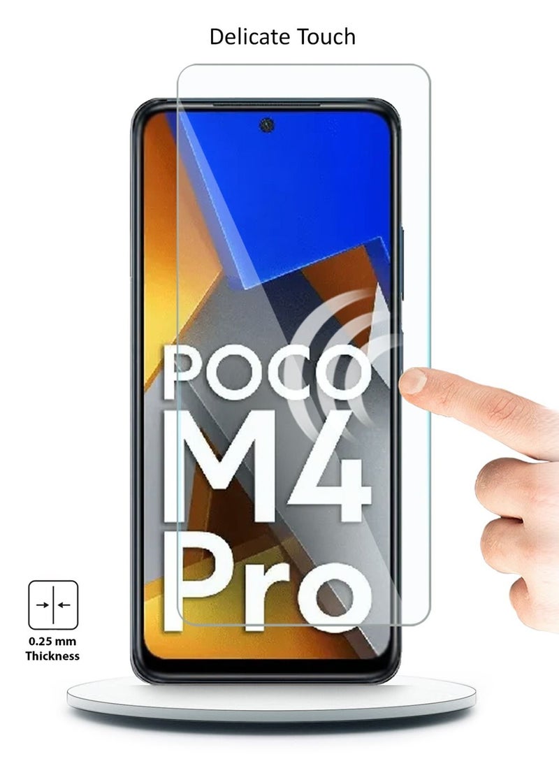 Techie Techie 2 Piece Anti Reflection Anti Bubbles 9H Hardness HD Tempered Glass Screen Protector For Xiaomi Poco M4 Pro 5G  - Image 4