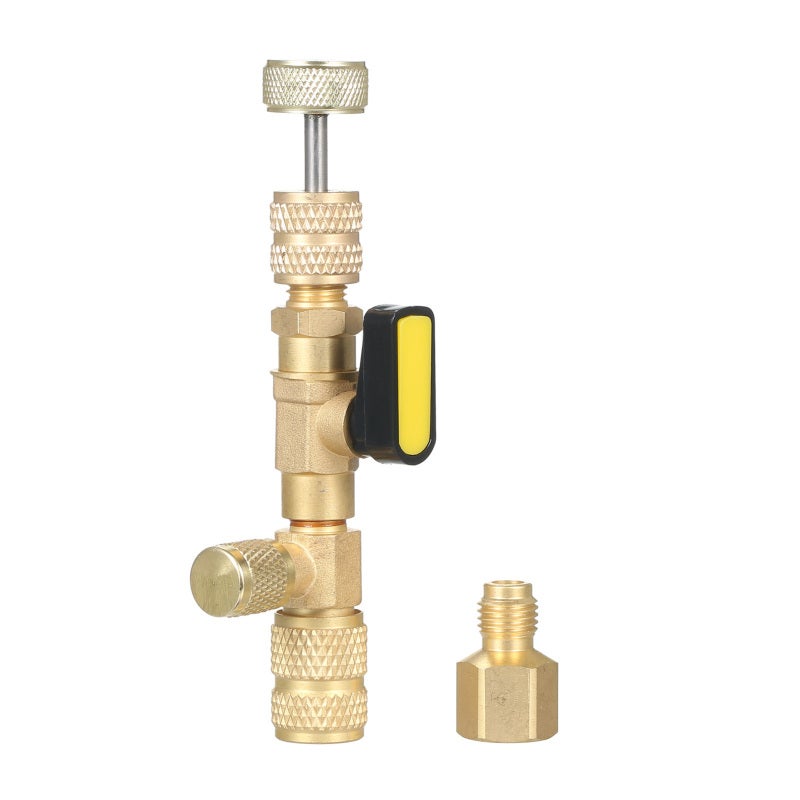 Valve Core Remover: SAE 1/4 & 5/16 Port, Gold Anti-slip Design - Long-lasting Eco-friendly Valve Cores, No Refrigerant Release Installer Tool for All Refrigeration & A/C Systems - Image 5