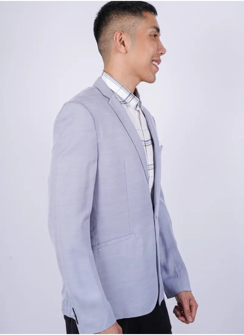 SELECTED - سترة صيفية للرجال – أزرق شامبراي - Image 1