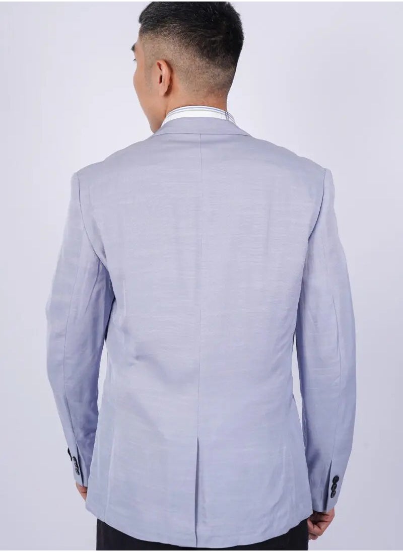 SELECTED - سترة صيفية للرجال – أزرق شامبراي - Image 1