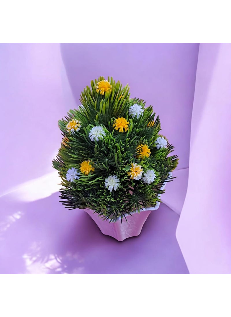 Generic Artificial Plant with Decorative Pot Small Faux Succulent for Indoor HomeOffice Decor No Maintenance Required Perfect for Shelves Desks and Tabletops Set of 1  - Image 3