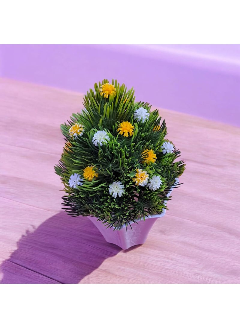 Generic Artificial Plant with Decorative Pot Small Faux Succulent for Indoor HomeOffice Decor No Maintenance Required Perfect for Shelves Desks and Tabletops Set of 1  - Image 5