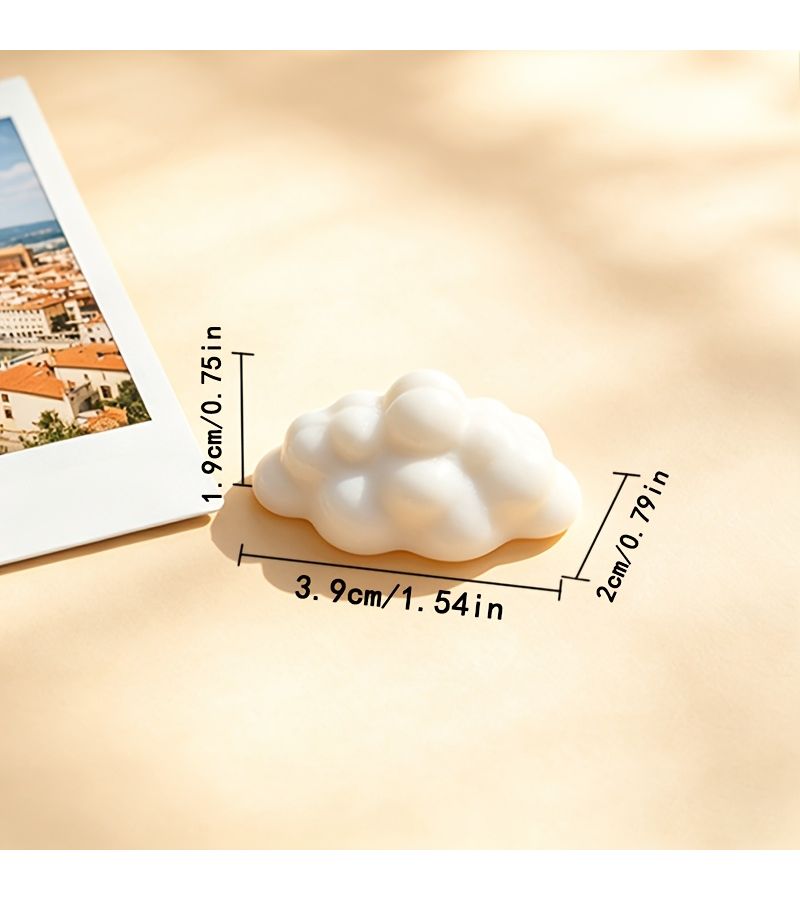 1 حامل عرض صور بلاستيكي على شكل سحابة للسحوبات السحابية لتنظيم مكتب الغرفة - Image 3