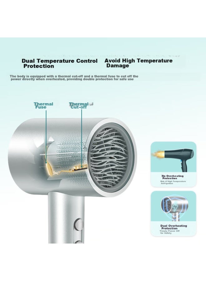 Midea 500 Million Plasma Hair Protection Hair Dryer, Home Appliance With National Subsidy, 1800w High Power, Negative Ion Hair Dryer, Fj308, Qixi Valentine's Day Gift - Image 2