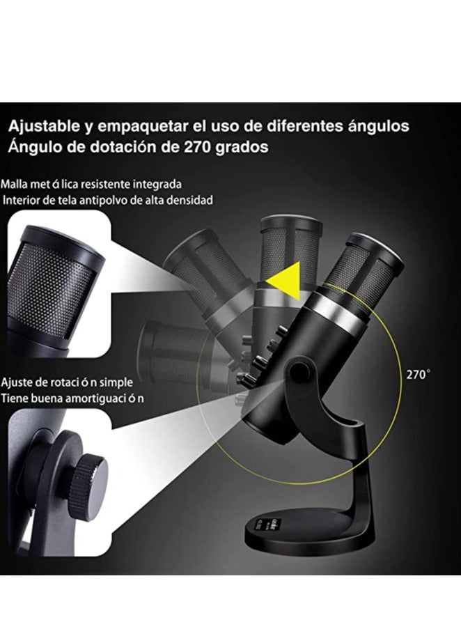 Jmary MC-PW9 Desktop for Podcast live Streaming and Recording Microphone - Image 3