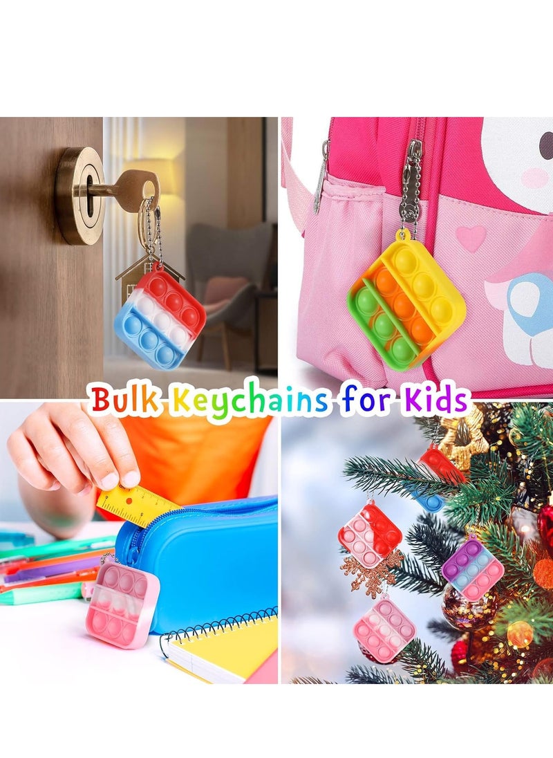 30 Pcs Kids Party Favors Fidget Toys Bulk Fidget Keychain Birthday Party Favors for Kids,Classroom, Party Favors, Goodie Bags Fillers, Birthday Day Gifts and Prize  - Image 4