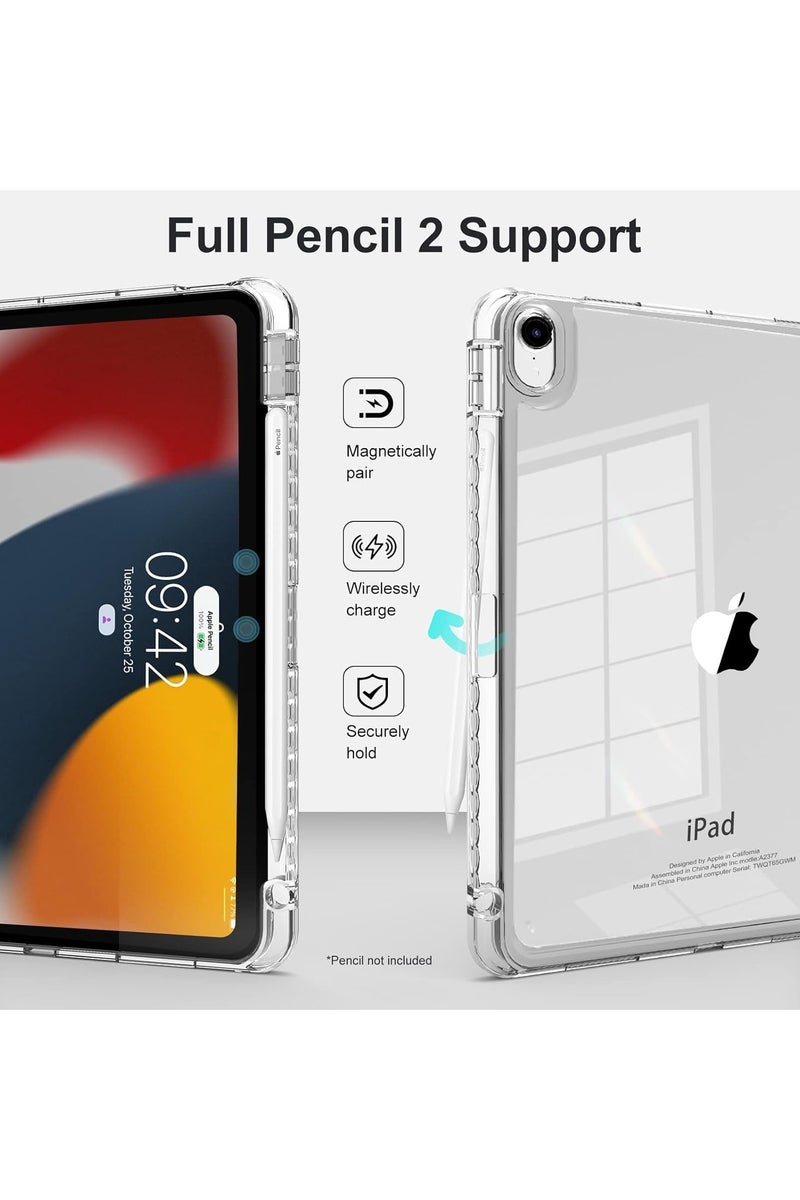 Case for iPad (A16) 11th 11 inch 2025 Gen iPad 11 Case/Case For iPad 10th Gen Case 2022 iPad 10 Case Slim Stand Soft Clear Transparent Shell Back with Pencil Holder Smart Cover for 11" iPad 11th 2025/10.9"iPad 10th Gen 2022 - Image 3