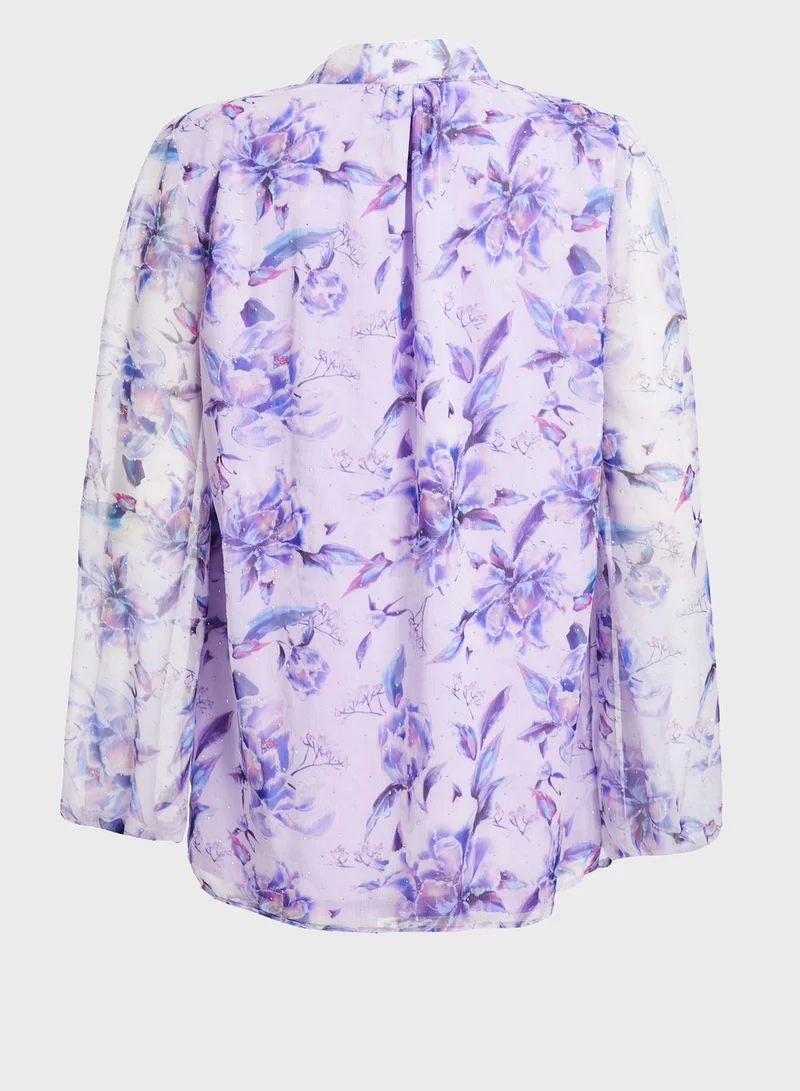 QUIZ Floral Printed Top