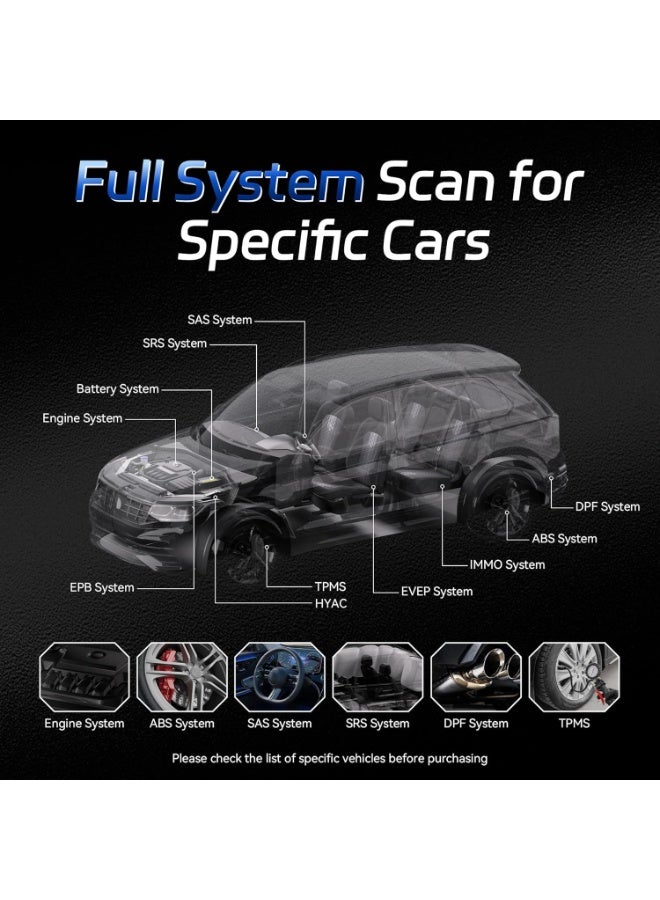 كونوي ماسح OBD2 بلوتوث، أداة تشخيص نظام السيارة الكامل، قارئ رمز فحص المحرك، اختبار الجهد، جاهزية I/M، تدفق البيانات، AutoVIN، بدون اشتراك وتطبيق حصري لنظامي iOS وAndroid - Image 4